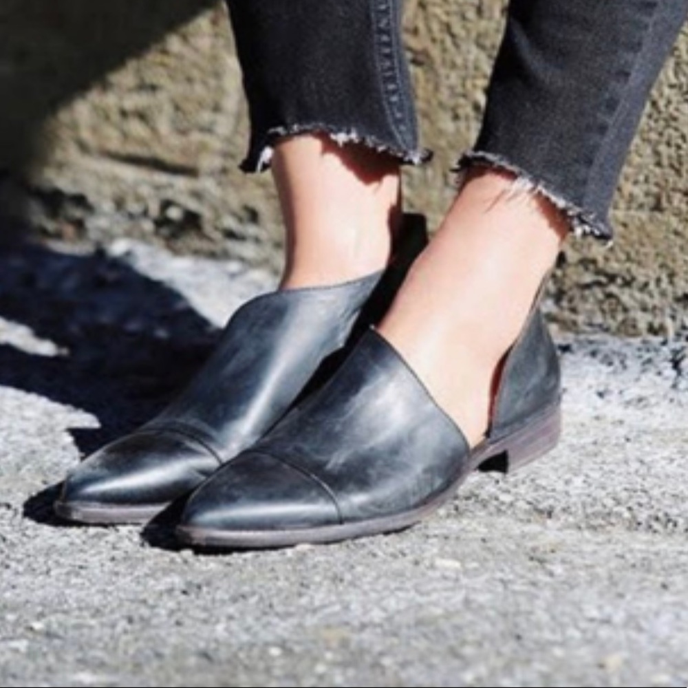 Free People Royals Black Flats